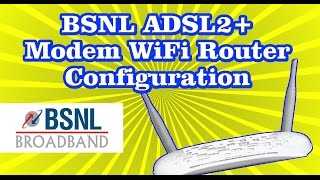 BSNL Broadband TPLINK ADSL2+ wifi Modem Router configuration settings