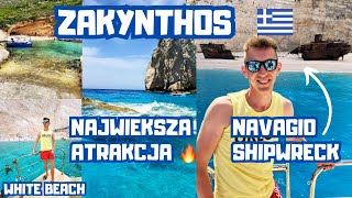 Największa atrakcja na ZAKYNTHOS! 🇬🇷 #2 NAVAGIO SHIPWRECK BEACH, Blue Caves, White Beach