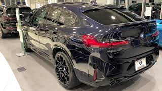 2022 BMW X4 M Competition Carbon Black with Black Merino lthr