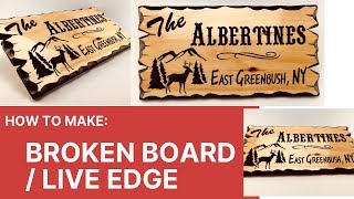 How to make a Broken Board or Live Edge