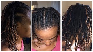 Old School 90's Flat Twists + Braid Out on Locs | New Growth Styles | GatHouse Fitness [119]