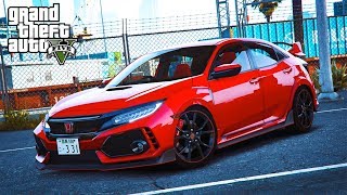 HONDA CIVIC TYPE-R NA OKRUHU !! - GTA 5 REÁLNÝ ŽIVOT - 38