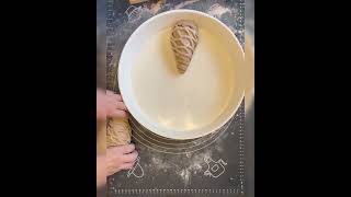 Интересно оформяне пита 94(shape your bread beautiful) #cooking #bread #dough #хляб #пекарь #тесто