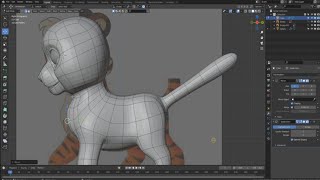 Stylized Tiger character Modeling in blender