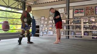 Thaiboxing - Second Private lesson @ Rawai in Khoa Lak