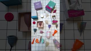 The Most Unique (Good and Bad) Menstrual Cups I Own | I ran out of time to cover them all #shorts