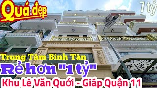 Bán nhà Bình Tân "ĐẸP CỰC CHẤT" 5 tầng, đường 7m Lê Văn Quới gần đầm Sen quận 11