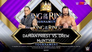 Damien Priest Vs Drew Mcintyre WWE World Heavyweight Championship..