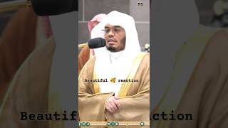 Beautiful Quran 🥰 reaction by saikh Yasir Al dussary Makkah #makkah #beautifulquran #quran #kaaba