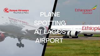 PLANE SPOTTING | East Africa’s Ethiopian Airline & Kenya Airways Landing at Lagos airport | 500 subs