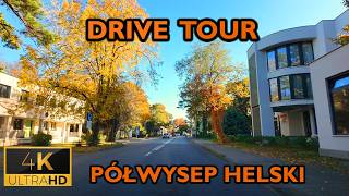 ⁴ᴷ⁶⁰ 🇵🇱 Hel Peninsula | Poland | 35KM Drive Tour (October 2024) [4K]