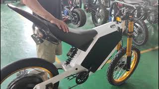 Stealth Bomber Speed Test 12000W 15000W 20000W DIY Stealth Bomber Ebike with bling front fork & Rims