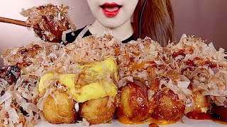 ASMR 쫀득꾸덕 타코야끼 먹방 고구마무스, 불닭마요 TAKOYAKI MUKBANG eating sounds