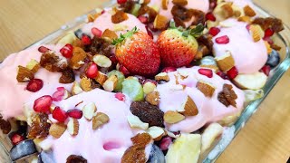 Ramadan Me ye Fruit Chaat Nahi Banaya To Kiya Banaya / Authentic Creamy Fruit Chaat recipe #goodfood