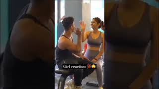 wait for girl reaction 🔥💪🏻💯 #explore #gym #viral #youtubeshorts