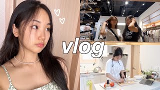 korea uni vlog📚| saindo dos dormitórios (back to home), cozinhando, rotina saudável, cider haul, etc