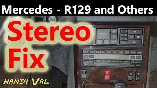 Mercedes Benz Original Becker Stereo Radio Fix on R129 and Others