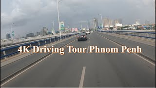 4K Street View Driving Tour In Phnom Penh City | Cambodia