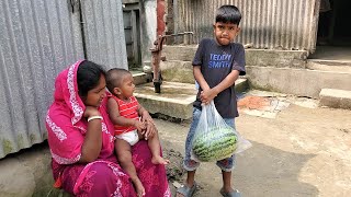 আজ হাটে থেকে বোনের জন্য কি কিনে আনলাম \ Bangladeshi Village Market Vlog