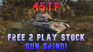 45TP Free To Play Stock Gun Grind! ll Wot Console - World of Tanks Modern Armor