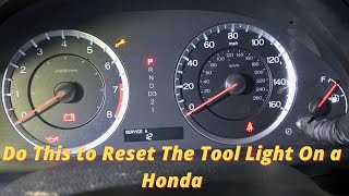 How to Reset Maintenance Required Light On a Honda Accord - Tool Light Reset On Honda