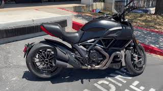 Diavel Dark walk around! Start up video.