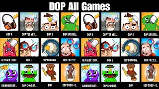 DOP (2 + 3 + 4 + Yes Yes + Puzzle + Choo + Banban + Drag) One Part, Alphabet, Rainbow DOP Gameplay