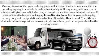 How to Keep Your Guest from Being Late to Your Wedding with Cheap Limo Service