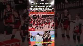 Squad Red Sparks keracunan Goyang Coach Pedro #redspark #megawatihangestri #megawativoli #megatron