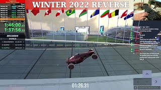 TrackMania Winter 2022 Campaign Speedrun 1:40:30.33 (reverse)