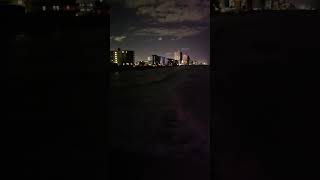 Nighttime city scape at the Ocean Waves Shoreline Florida Beaches #ocean #natureinspired