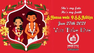 S. HEMAA   WEDS  P.S.S. ADITYA  WEDDING