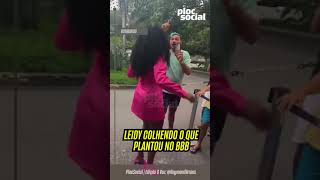 Leidy colhendo o que plantu no #bbb24 #bbb • Nany People correu para lhe dar um abraço com os fãs