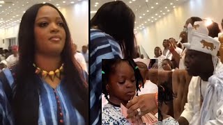 OLORI SILEKUNOLA NAOMI REUNITE WITH HIS HUSBAND OONI OF IFE OBA ADEYEYE OGUNWUSI FOR THE THEIR SON