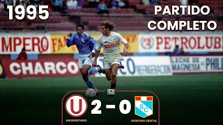 Universitario 2-0 S. Cristal | Golazo de Alex Rossi corriendo 70 metros | Partido completo | 1995⚽🎞