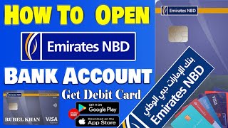 How to open emirates nbd account by mobile | How to open nbd bank account