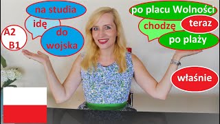 LEARN POLISH (A2/B1): "IDĘ" CZY "CHODZĘ"? CZĘŚĆ 2 ("I GO" OR "I'M GOING"? PART 2)/ ENG SUBTITLES