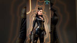 A.I. Catwoman | Steampunk Sinking #ai #aiart #steampunk #catwoman #dc