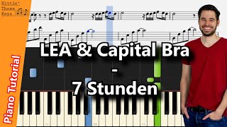 LEA & Capital Bra - 7 Stunden | Piano Tutorial | German