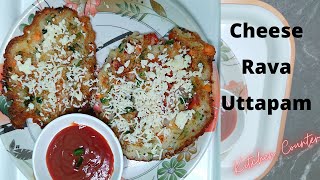 Cheese Rava Uttapam | Suji Uttapam | #uttapam #KitchenCounter