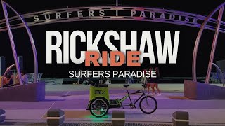 Surfers Paradise At Midnight | Rickshaw / Green Cabs | Gold Coast Australia Travel |