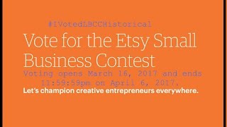 Etsy Small Business Contest- WE NEED YOUR VOTE!!