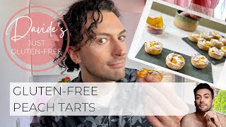 ⏱ 3 MINUTES 🍑 Gluten-free Peach Tarts 🍑