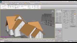 3ds Max Exterior Modeling a Complete House Part 4 [P5] [Roof]