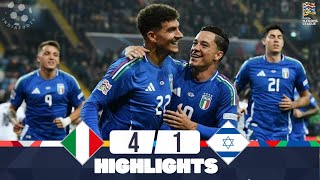 Italia - Israele | 4-1 | Gli Highlights | UEFA Nations League 2024-25