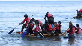 Raft Building with Land & Wave in Swanage Bay