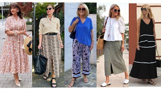 COMO VESTIR EN JULIO: 10 LOOKS MODERNOS Y CÓMODOS PARA MUJERES DE MÁS DE 50