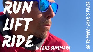 RUN LIFT RIDE // WEEKS SUMMARY #altrarunning #trailrunning #callisthenics #fitness