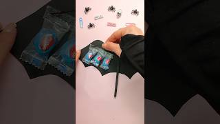 🎃DIY Halloween Idea, Paper Bat Moving Wings, Candy Holder #craft #art #diy #drawing #artwork