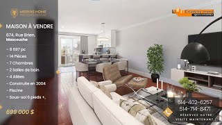 Maison à vendre ( 699 000 $ ) - Mascouche  - Joanel Dupart & Herby Dely